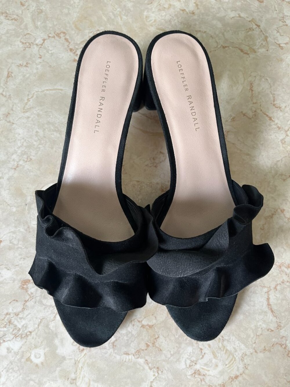 Loeffler Randall Vera Sz 11 Ruffle Slide Sandal - Picture 3 of 11